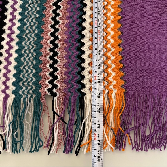 NWOT | Missoni | Purple Zigzag Hat & Scarf Set | One Size - Picture 12 of 16